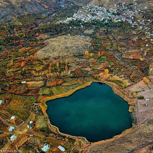 نمایی زیبا از الموت غربی و شرقی