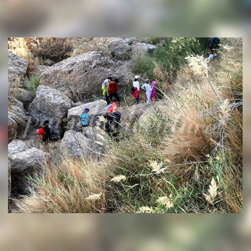 افراد در طبیعت گردی کرمان